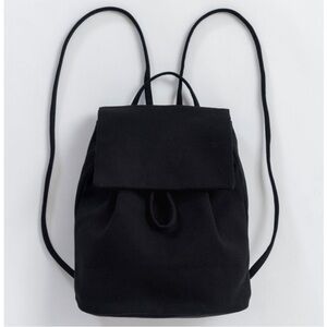 BAGGU Classic Canvas Black Mini Backpack